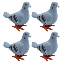 4Pieces Spring Doves Figurine Toy Easy To Grip And Decorative Windup Doves Toy Style A