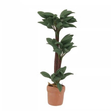 1/12 Dollhouses Miniature Plant Brazilwood Money Tree Realistic Bonsais Figure