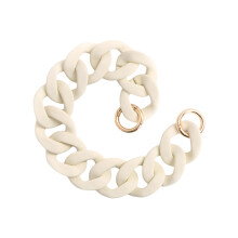 Acrylic Purse Strap Bag Chain Handle Replacement,Handbag Purse Making Accessory White