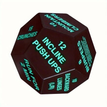 Exercise Dices Workout Dices, 12 Sided Fitness Game Dices For Engaging Workout Green