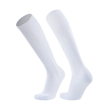 Athletic Socks Sports Socks Solid Color Baseball Socks Knee High Soccer Socks White aldult