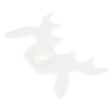 Black Plastic Billiard Bridge Head Slip On Cue Bridge Pool Table Bridge Head White