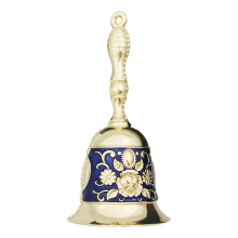 Christmas Wedding Loud Vintage Metal Call Hand Bells Delicate Designs Handbell Blue