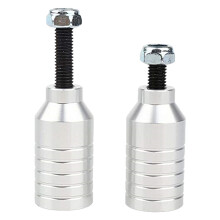 2pcs Replacement Scooters Hardware Peg Practice Scooters Peg Axles Foot Peg Silver