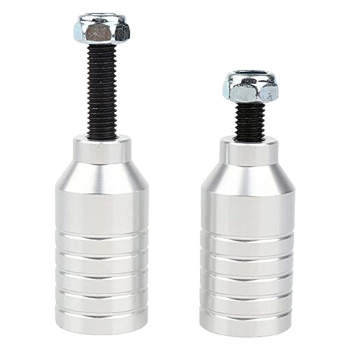 2pcs Replacement Scooters Hardware Peg Practice Scooters Peg Axles Foot Peg Silver
