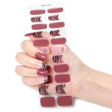 Fashion Gels Nails Strips Nails Polish Stickers French Nails Polish Wraps 89style