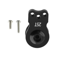 Three Hole 25T Servo Arm for Remote Control Crawlers Servo Horns Adjustable Black