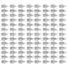 120Pcs Track and Crosses Country Spikes with Spikes Wrench 1/4Inch Track Spikes Silver