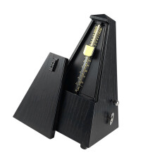 Music Timer Mechanical Metronome Violin Rhythm Mechanical Pendulum Black wood style