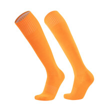 Soccer Socks Solid Color Athletic Socks Knee High Socks Baseball Socks for Orange child
