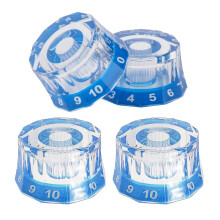 4Pcs Speed Control Knobs for Electric Guitar, Guitar Volumes Tone Control Knobs Blue