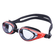 Fog Resistant Swim Goggles Wide View Swimming Goggles for Adult Teens Boy Black and red