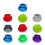10Pcs 24mm/30mm Arcade Push Button Controller Game Start Resetting Mixed color 30mm 1