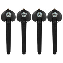 4Pcs Ebony Wood Cello Pegs Cello Replacement Tuning Pegs Cello Accessories