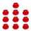 10Pcs Arcade Push Button Video Game Console Start Cion Switches Controller Red 24mm 1
