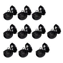 Rose Themed Lip Balm Containers Compact Mirror Refillable 10PCS Lip Scrub Case Black