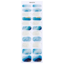 Solid Color Gel Nail Stickers 22Pcs Set No Curing Needed for Effortless Style 0216