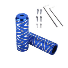 Durability Bike Pedals Mountain Bike Rear Foot Pegs Bike Pedals Axles Footrest Blue