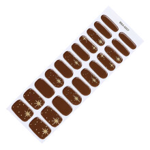 Gel Nail Strips 22Pcs No Lamp Needed Full Cover Nail Wraps for Daily Use 0227