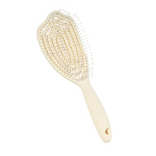 Stylish Hair Comb Detangling Brush Styling Tool for Women Seeking Practicality Yellow