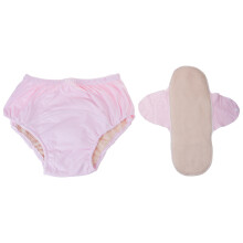 Leakproof Absorbent Briefs For Disabled Adults Washable Incontinence Pink diapers XL