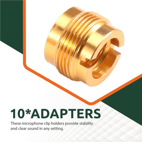 10Pcs Microphone Stand Adapter Microphone Thread Adapter 5/8" to 3/8" Screw 1