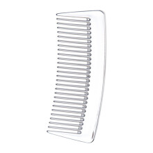 Salon Hairdressing Comb Wide Tooth Comb Hair Detangler Comb Comb No Static Silver