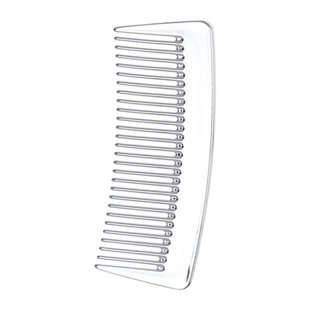 Salon Hairdressing Comb Wide Tooth Comb Hair Detangler Comb Comb No Static Silver