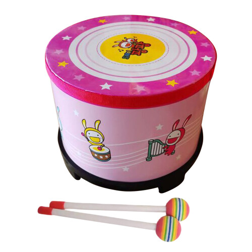 Floor Drum Orff Tambourine Rhythm Drum for Performances Parties Festivals Star pattern