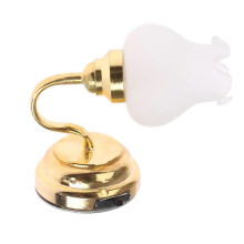 Realistic Sconce Furniture Model for Dollhouses Bedroom Wall Lamp Photo Props