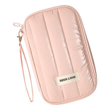 Card Holder Portable Card Case Waterproof Card Storage Bag Change Purse Pink