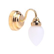 1/12 Scale Dollhouses Wall Light Frosted Glass Globe Sconce for Miniature Room