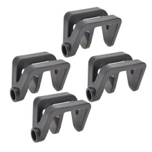 Hanger Adjuster Clip, Boats Bumper Clip, Pontoon Boats Barrier Clip for Docking 4 Black