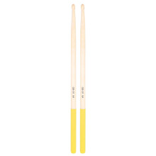 1Pair Maple Wood Drum Stick Nonslip Drumstick for Comfortable Playing Enduring Yellow 5A