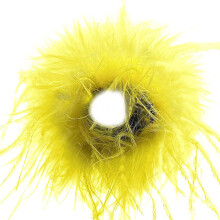 1920s Flapper Costume Bracelet Feather Wristband for Cocktais Party Celebration Yellow