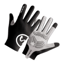 Touchscreens Mountain Bike Padded Glove for Men Women, Full Finger Cycling Glove Black L