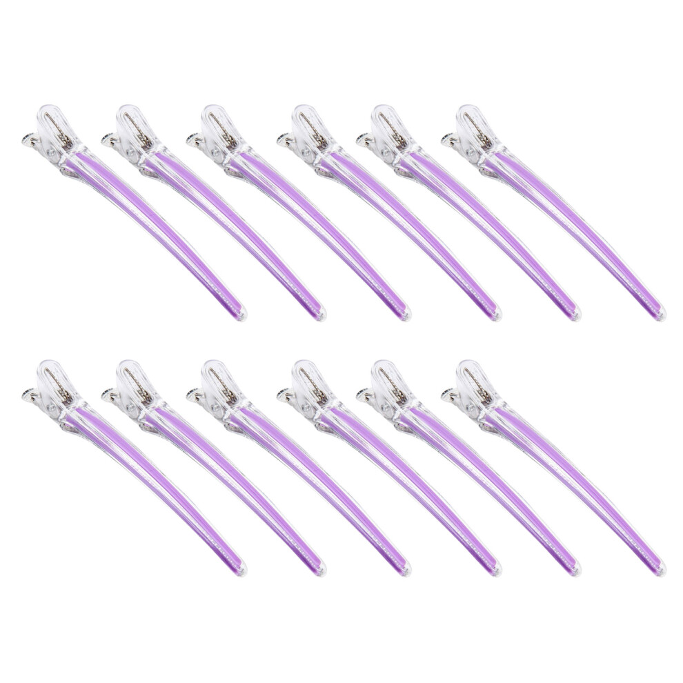 Duckbill Hair Styling Clips,Durables Alligators Hair Clips Duck Bill Hair Light purple