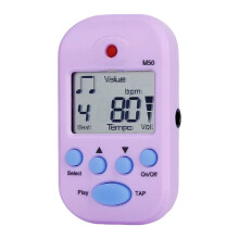 Digital Small Metronome Drums Human Shout Metronome Universal Guitar Rhythm Purple