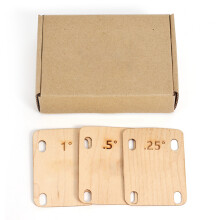 0.25, 0.5 and 1 Degree Thickness Guitar Neck Shims for Guitar Player Repairment