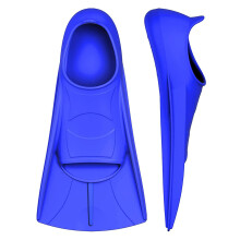 Swim Training Fins Travel Size Flippers for Lap Swimming Divings Snorkeling Blue XXL