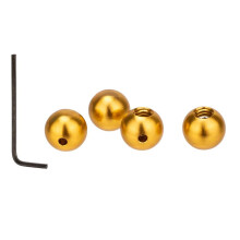 Brake Gear Cable Line End Caps Suit Light weight Aluminum Alloys Cable End Caps Gold