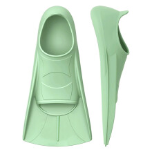 Swim Training Fins Travel Size Flippers Training Short Flippers for Kids Light green XL
