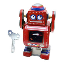 Nostalgic Windup Toy Robot Statue Model Figurine Toy Theme Party Desk Decoration