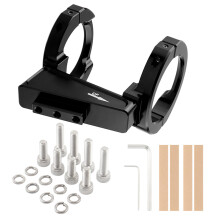 Simply Installation Bike Bag Adapters Corrosions Resistant Bag Mount Adapters Black