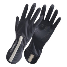 Sunshade Ice Silk Breathable Gloves Ice Silk Long Thin Driving Gloves Easy Use Dark gray