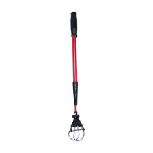 Ergonomic Golf Ball Collector Extendable Stick Telescopic Aluminum Alloys Rod Red