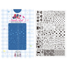 Nail Stamp Plate Nail Art Templates Lace Lines Flowers Designs Nail Art Plates EF09