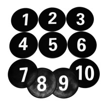 Football Nonslip Floor Markers Flat Spots Dish Landmark Mat Soccer Flat Sign Disc Black