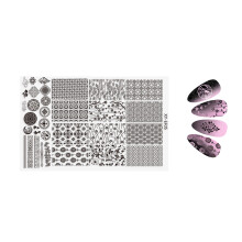 Flower Nail Design Plates Metal Stamping Templates for DIY Home Manicure EF05