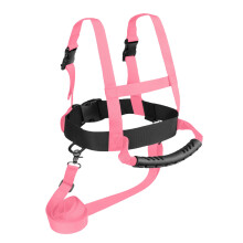 Kids Ski Harness Snowboard Training Harness Ski Skating Training Safety Pink Without bag